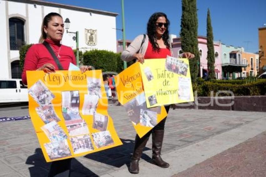 TLAXCALA . MANIFESTACIÓN CAROLINA ZAVALA