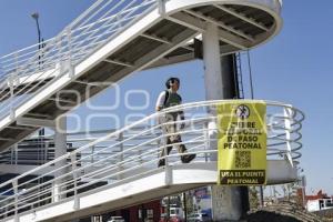 VÍA ATLIXCÁYOTL . PUENTE PEATONAL