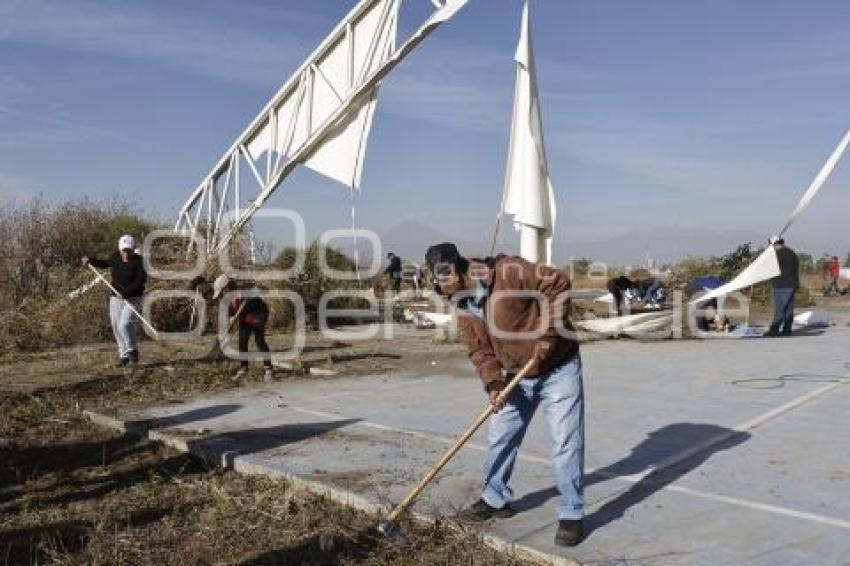 POLIDEPORTIVO SAN PABLO XOCHIMEHUACAN . FAENA