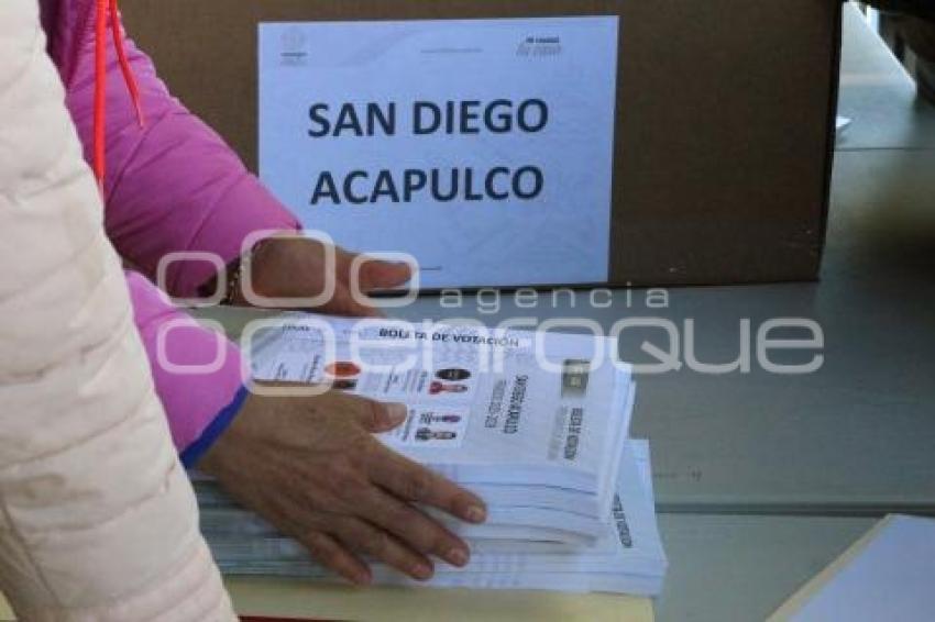 ATLIXCO . ELECCIONES . JUNTAS AUXILIARES