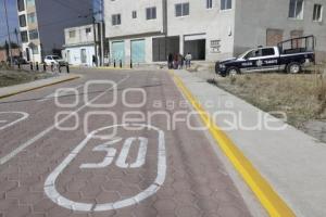 SAN ANDRÉS CHOLULA . PAVIMENTACIÓN