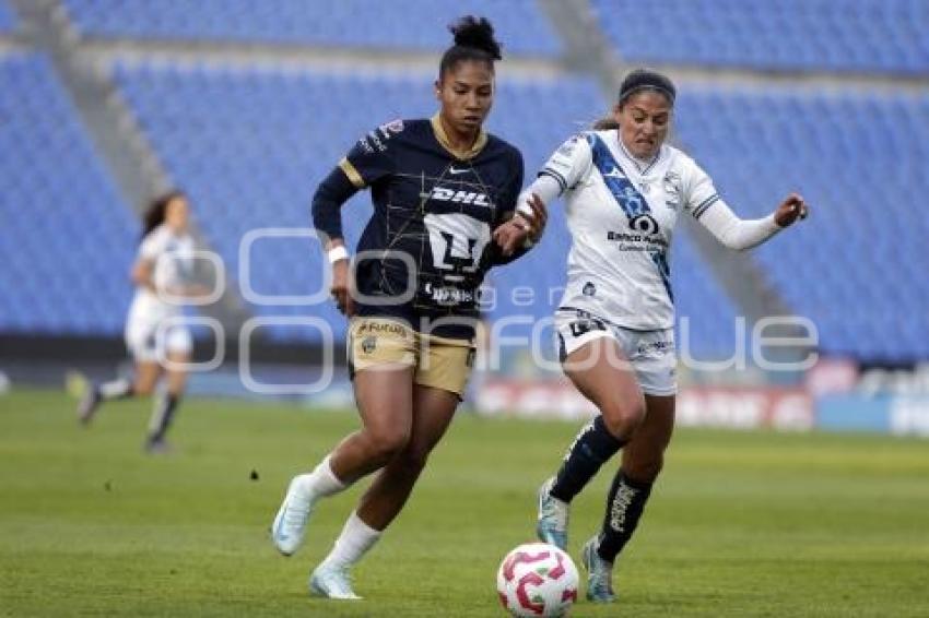 FÚTBOL FEMENINL . PUEBLA VS PUMAS