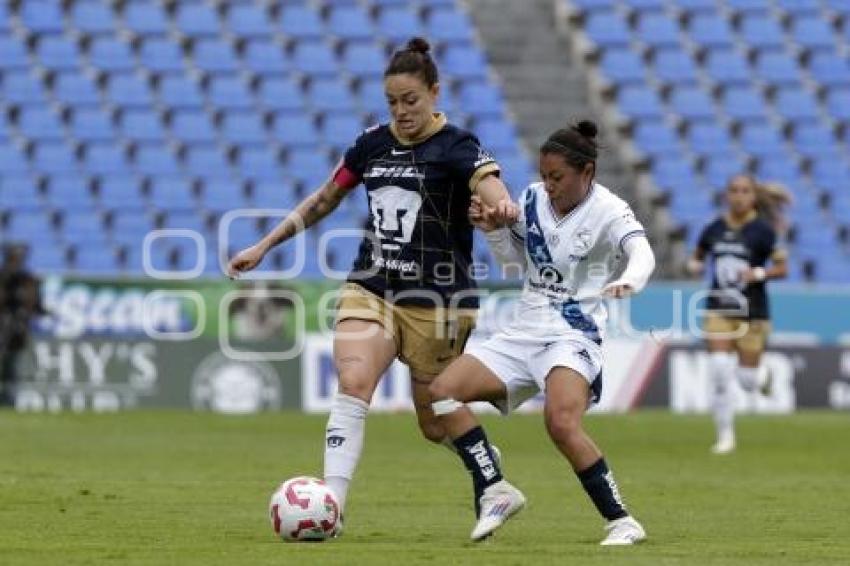 FÚTBOL FEMENINL . PUEBLA VS PUMAS