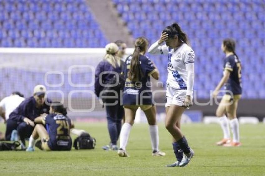 FÚTBOL FEMENINL . PUEBLA VS PUMAS