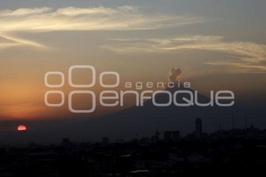 ATARDECER . POPOCATÉPETL