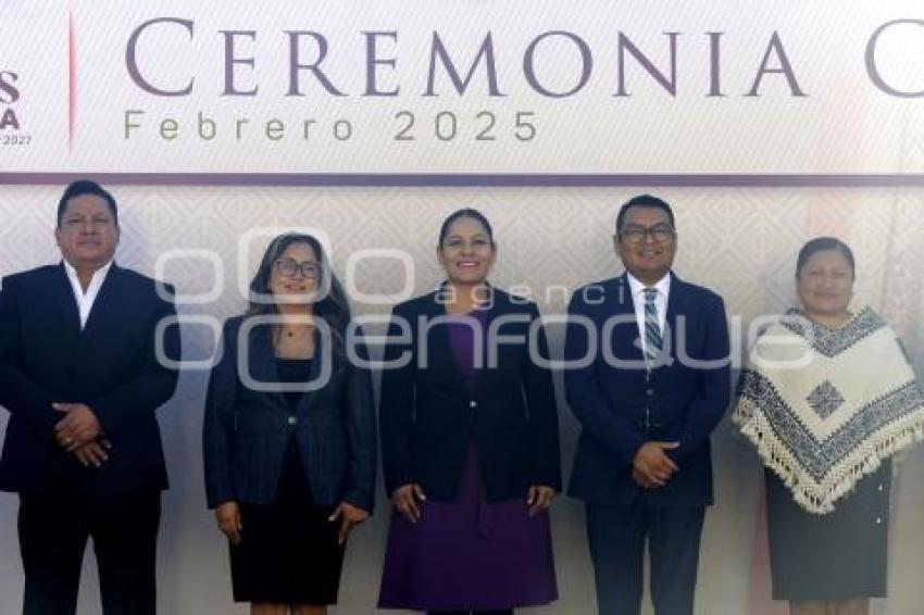 SAN ANDRÉS CHOLULA . CEREMONIA CÍVICA