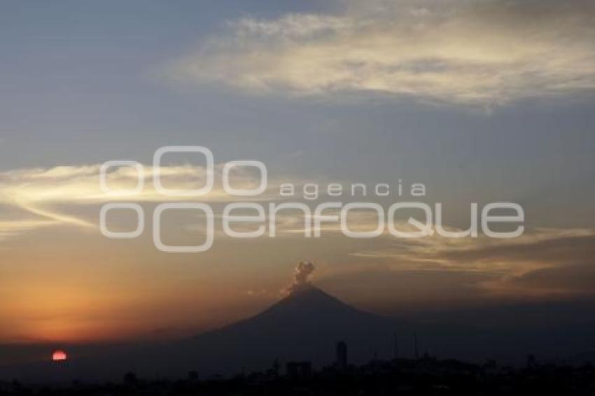 ATARDECER . POPOCATÉPETL