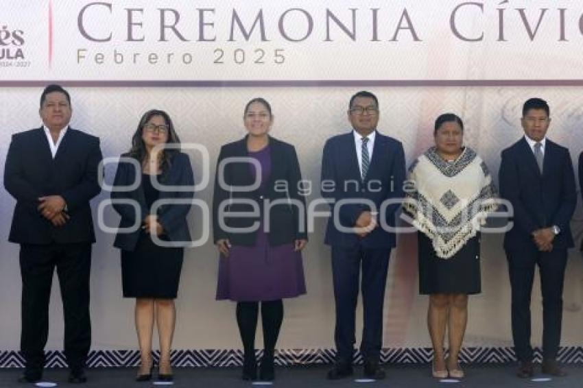 SAN ANDRÉS CHOLULA . CEREMONIA CÍVICA