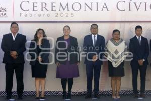 SAN ANDRÉS CHOLULA . CEREMONIA CÍVICA