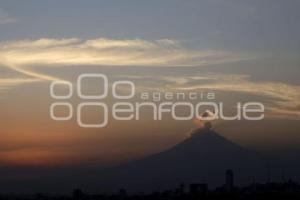 ATARDECER . POPOCATÉPETL