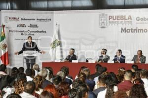 GOBIERNO ESTATAL . MATRIMONIOS COMUNITARIOS