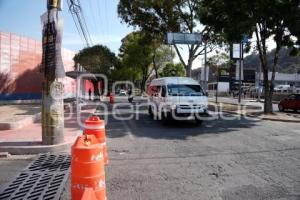 TLAXCALA . CIERRE DE VIALIDAD