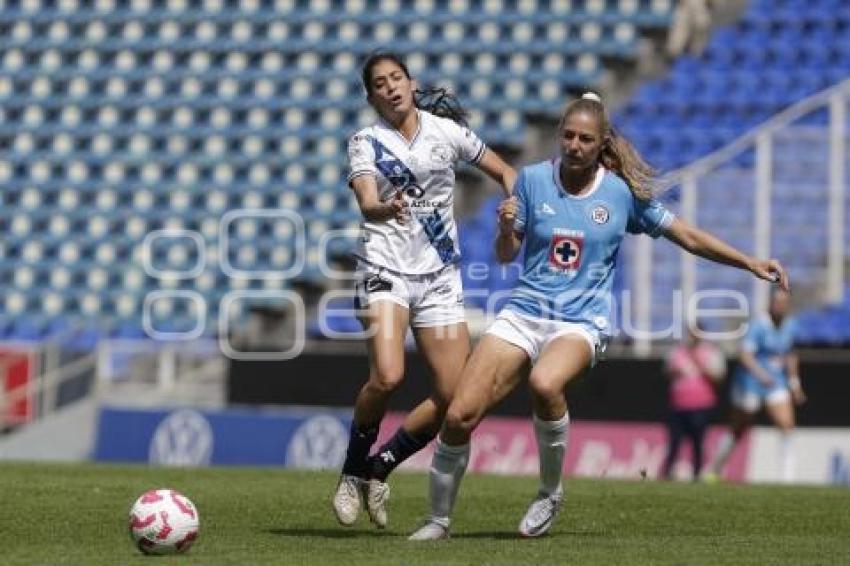 FÚTBOL FEMENIL . PUEBLA VS CRUZ AZUL