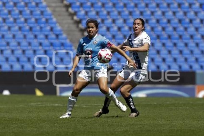 FÚTBOL FEMENIL . PUEBLA VS CRUZ AZUL