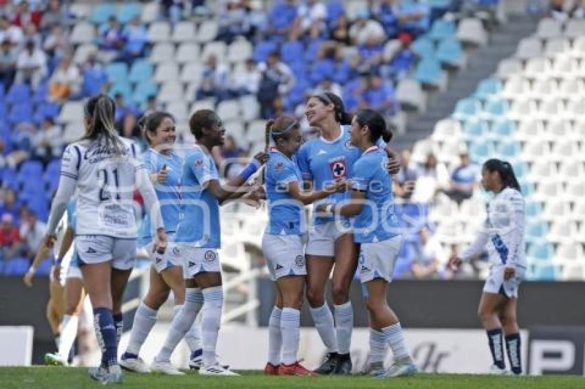 FÚTBOL FEMENIL . PUEBLA VS CRUZ AZUL
