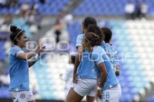 FÚTBOL FEMENIL . PUEBLA VS CRUZ AZUL