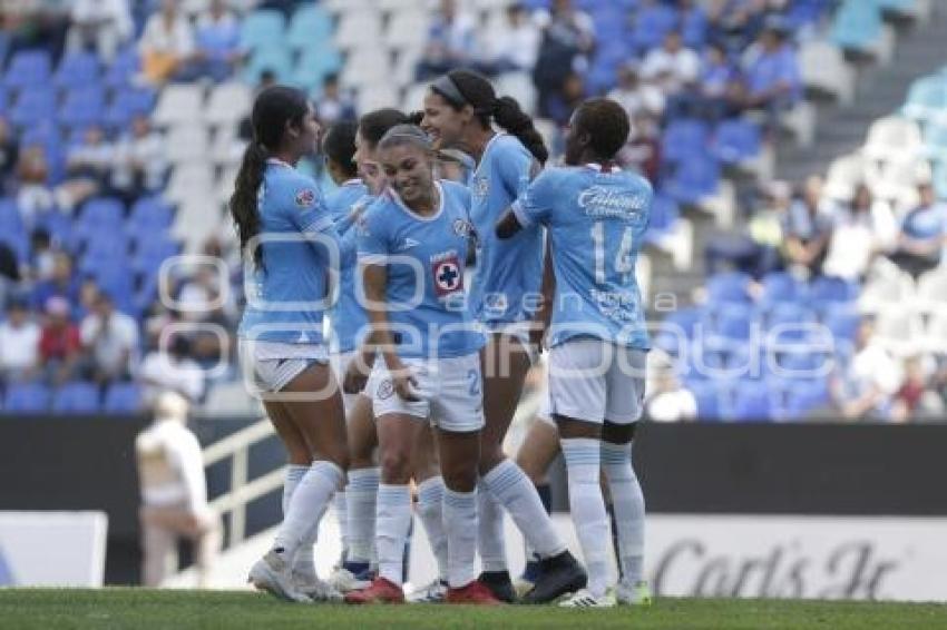 FÚTBOL FEMENIL . PUEBLA VS CRUZ AZUL