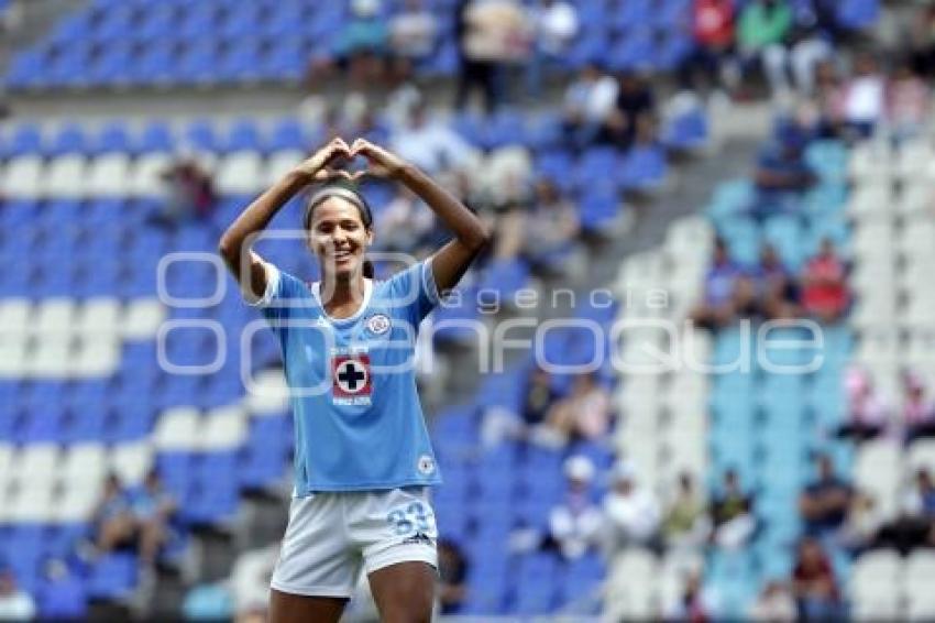 FÚTBOL FEMENIL . PUEBLA VS CRUZ AZUL