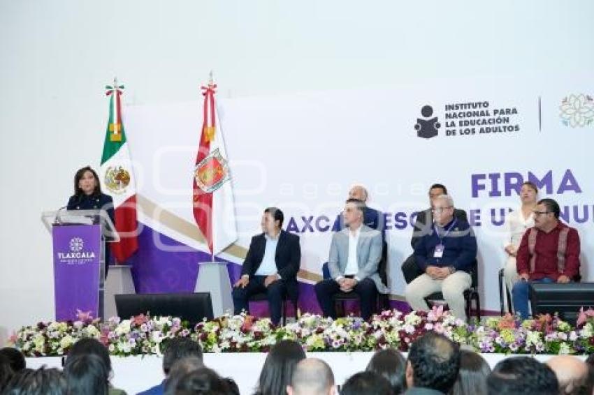 TLAXCALA . FIRMA DE CONVENIO INEA