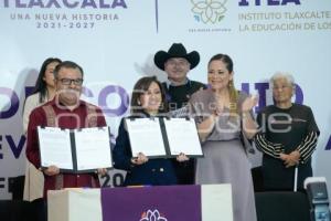 TLAXCALA . FIRMA DE CONVENIO INEA