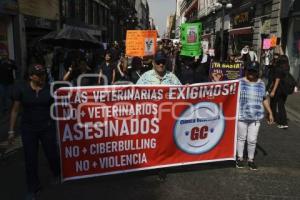 MANIFESTACIÓN . VETERINARIOS