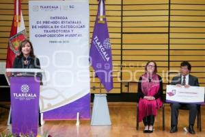 TLAXCALA . PREMIOS ESTATALES DE MÚSICA