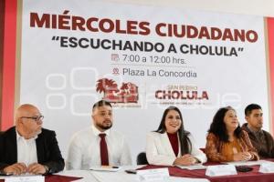 SAN PEDRO CHOLULA . MIÉRCOLES CIUDADANO