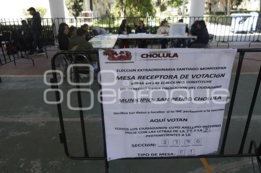 ELECCIÓN EXTRAORDINARIA . MOMOXPAN
