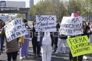 MANIFESTACIÓN . HOSPITAL DE CHOLULA