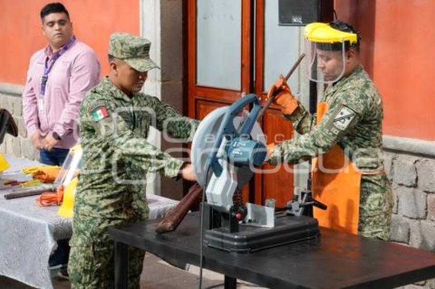 TLAXCALA . DESTRUCCIÓN ARMAMENTO