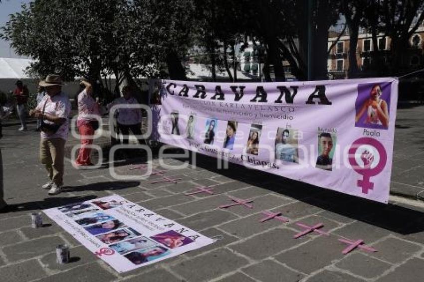 CARAVANA . FEMINICIDIOS