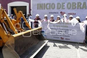 SAN PEDRO CHOLULA . OBRA DE AGUA POTABLE