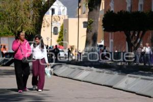 TLAXCALA . COLOCACIÓN DE VALLAS