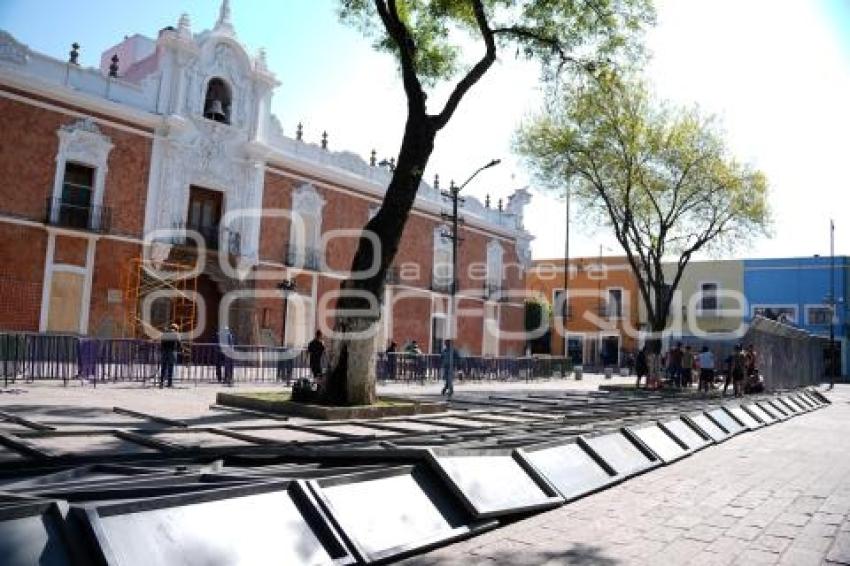 TLAXCALA . COLOCACIÓN DE VALLAS