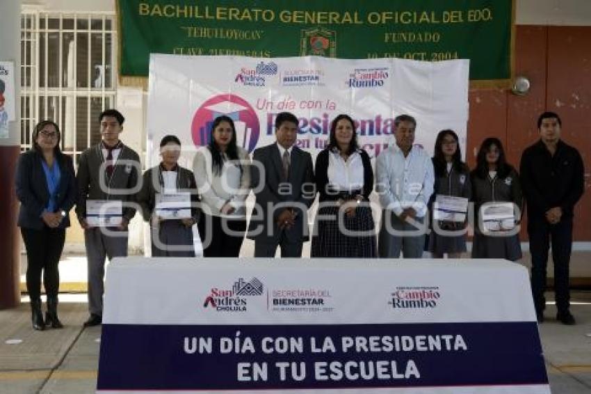 SAN ANDRÉS CHOLULA . UN DÍA CON LA PRESIDENTA