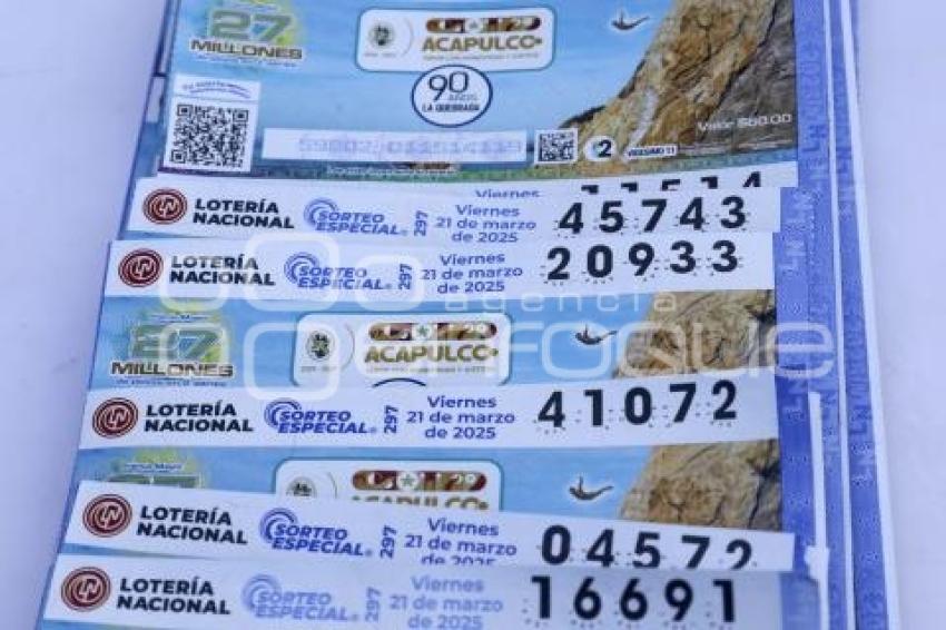 LOTERIA NACIONAL . DEVELACIÓN BILLETE