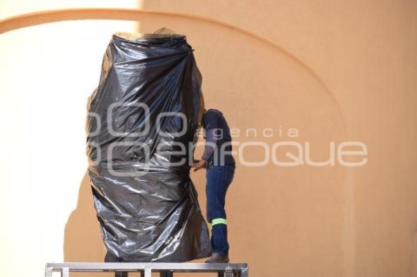 TLAXCALA . ESCULTURAS NIÑOS MÁRTIRES