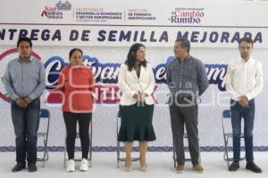SAN ANDRÉS CHOLULA . ENTREGA DE SEMILLA