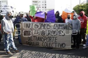 MANIFESTACIÓN TRANSPORTE IRREGULAR