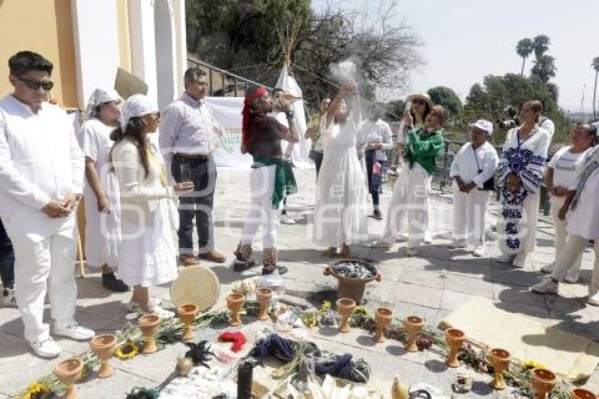 SAN ANDRES CHOLULA . CEREMONIA EQUINOCCIO 2025