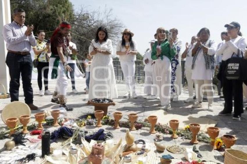 SAN ANDRES CHOLULA . CEREMONIA EQUINOCCIO 2025