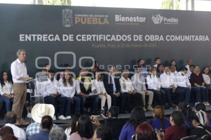 GOBIERNO . CERTIFICADOS OBRA COMUNITARIA