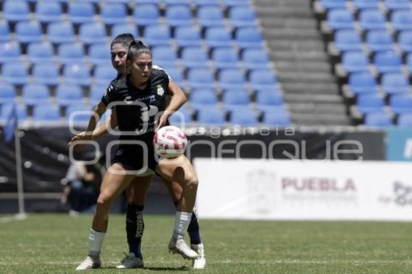 FÚTBOL FEMENIL . CLUB PUEBLA VS SANTOS