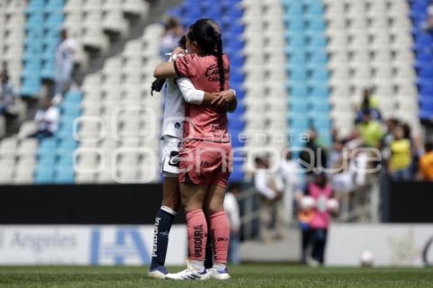 FÚTBOL FEMENIL . CLUB PUEBLA VS SANTOS