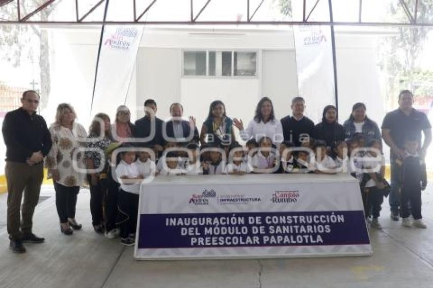 SAN ANDRÉS CHOLULA . ENTREGA MÓDULO SANITARIO