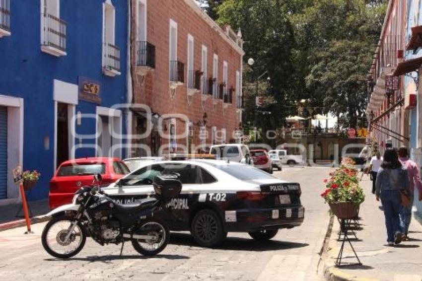 ATLIXCO . BLOQUEO ZÓCALO