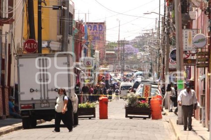 ATLIXCO . BLOQUEO ZÓCALO