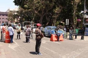 ATLIXCO . BLOQUEO ZÓCALO