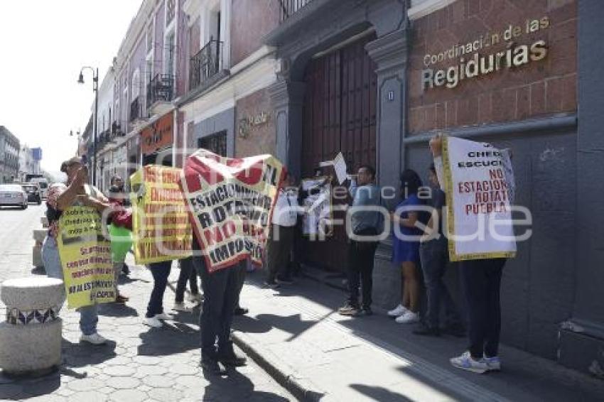 PROTESTA . ESTACIONAMIENTO ROTATIVO