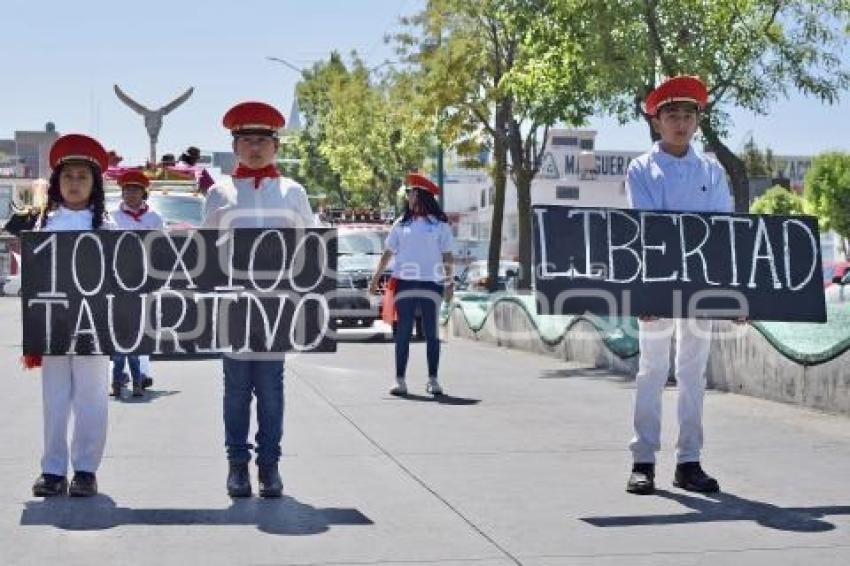 TLAXCALA . MANIFESTACIÓN TAUROMAQUIA